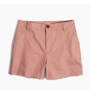 EUC Madewell Women's High Rise Twill Shorts size 25 Warm Ash Raw Hem